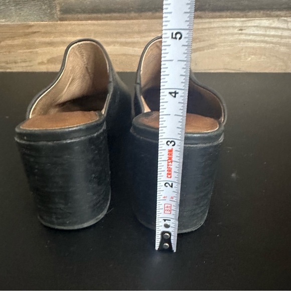 Madewell The Macarro Mule in True Black Block Heel Slip On Size Women 8.5 Clogs - Picture 4 of 9